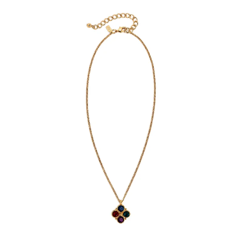 Luxury Jewelry Sale – Sparkle For Less Multi-Dark Stone Necklace