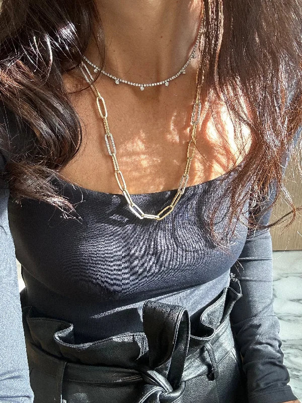 Personalized Jewelry Sale – Meaningful Gifts At Great Prices Multi Diamond Link Paperclip Necklace Personalized Jewelry Sale – Meaningful Gifts At Great Prices Multi Diamond Link Paperclip Necklace