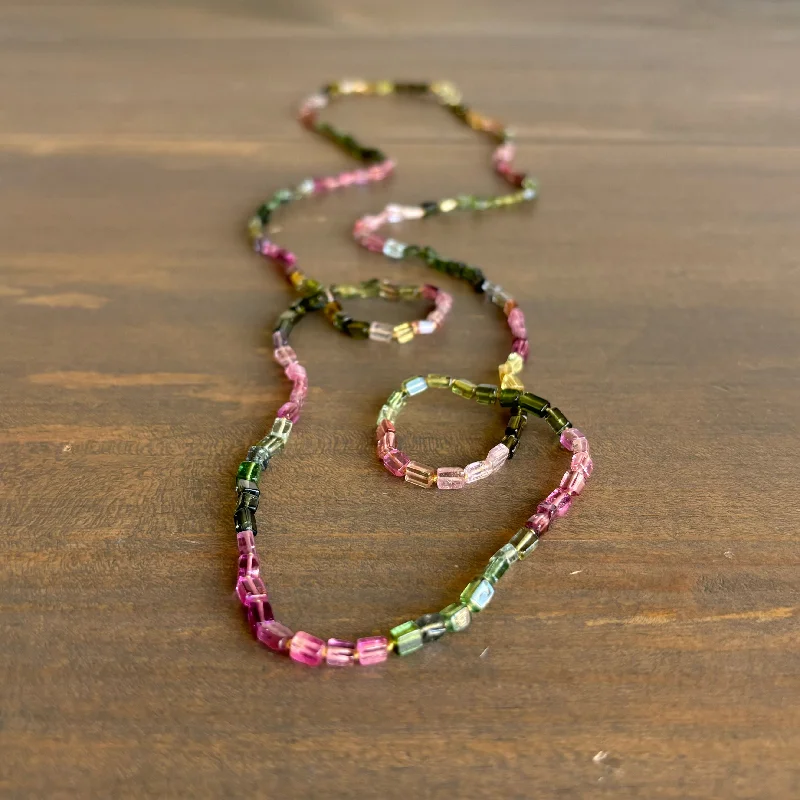 Luxury Jewelry Clearance – Shop Premium Styles Now Multicolor Tourmaline Cube Beaded Necklace Luxury Jewelry Clearance – Shop Premium Styles Now Multicolor Tourmaline Cube Beaded Necklace