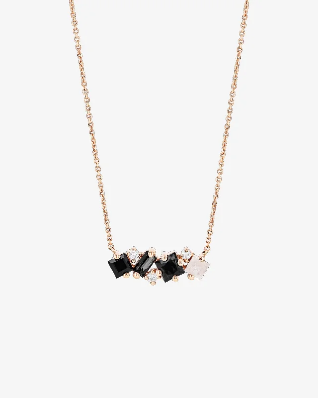 Dazzle With Discounts – Shop Jewelry On Sale Nadima Black Ombre Midi Bar Pendant