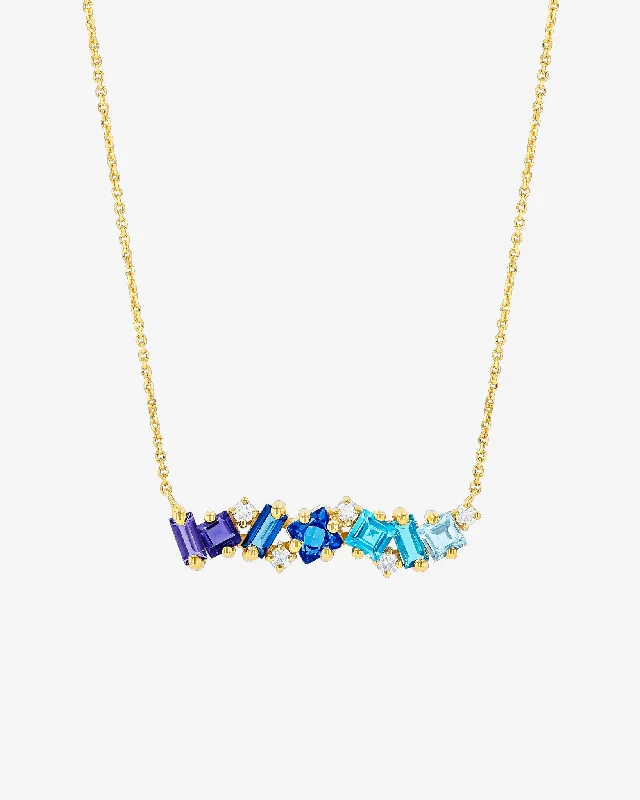 Stunning Jewelry At A Fraction Of The Price Nadima Blue Ombre Milli Bar Pendant