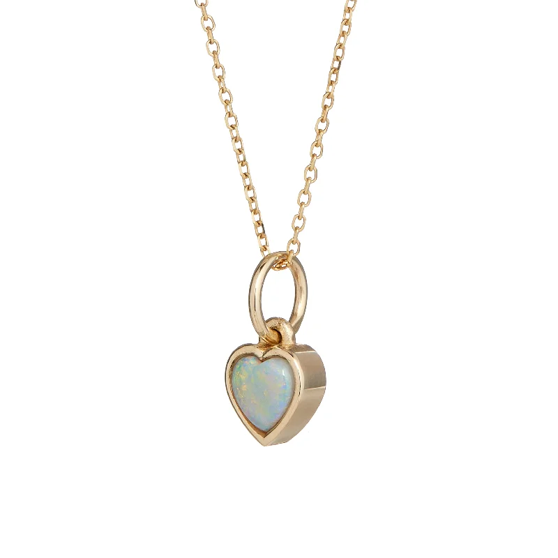 Handmade Pearl Jewelry For Timeless Elegance Opal Heart Pendant
