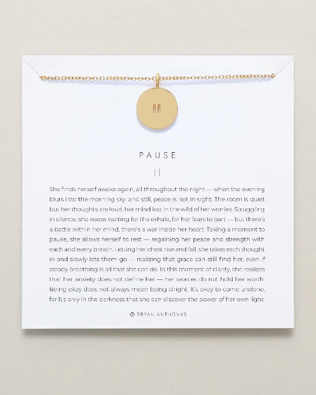 Flash Sale On Stunning Jewelry – Don't Miss Out Pause Necklace