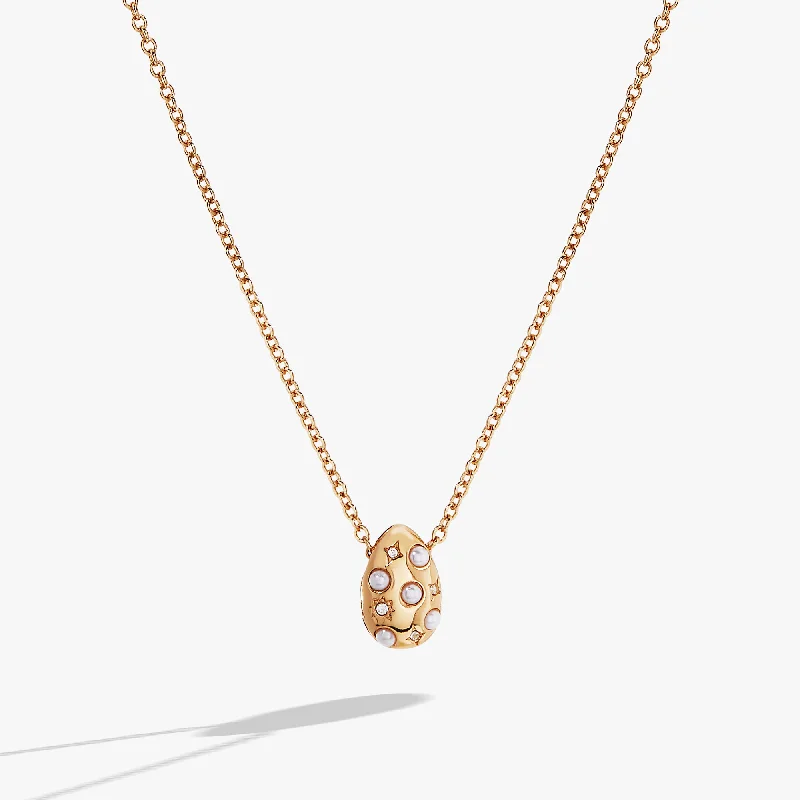 Chic, Trendy, And Affordable Jewelry Sale Pearl and Crystal Pendant Necklace
