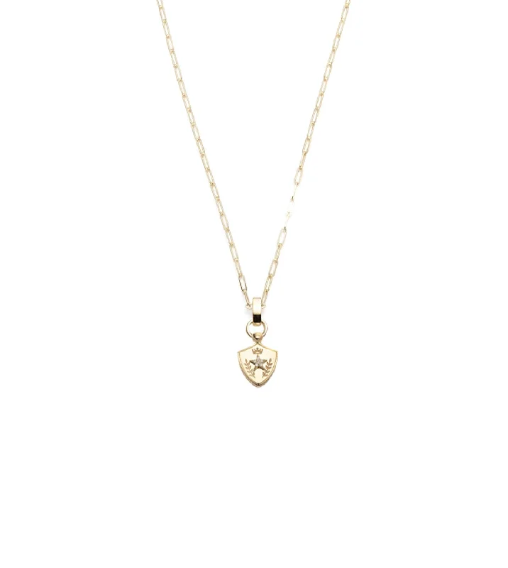 Flash Sale On Stunning Jewelry – Don't Miss Out Per Aspera Ad Astra - Dream : Super Fine Clip Slide Crest Necklace