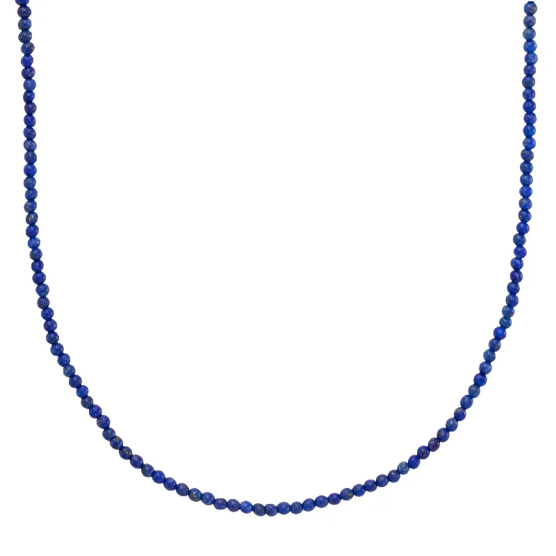 Eco-Friendly Sustainable Jewelry For Conscious Buyers Petite Lapis Bead Necklace