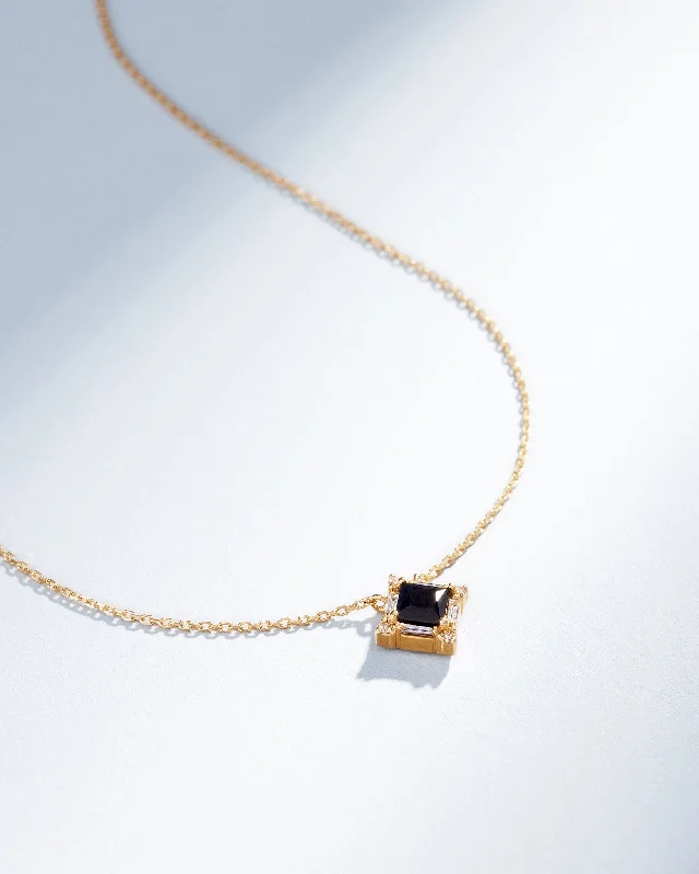 Clearance Sale On High-End Jewelry Collections Princess Midi Black Sapphire Pendant Clearance Sale On High-End Jewelry Collections Princess Midi Black Sapphire Pendant