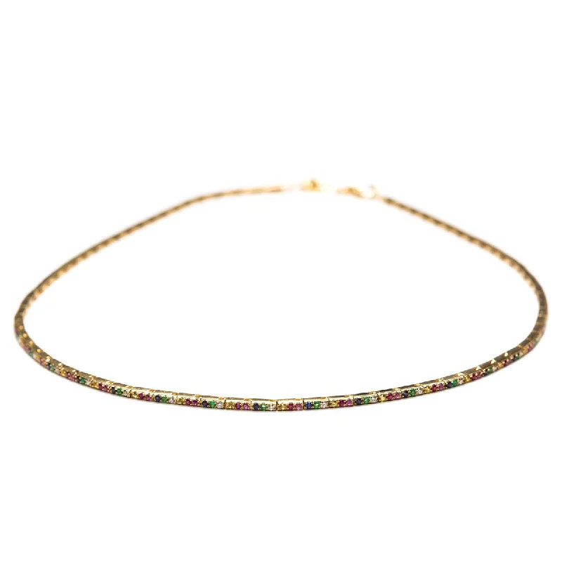 Once-A-Year Jewelry Sale – Grab Your Favorites Now Rainbow Ribbon Choker