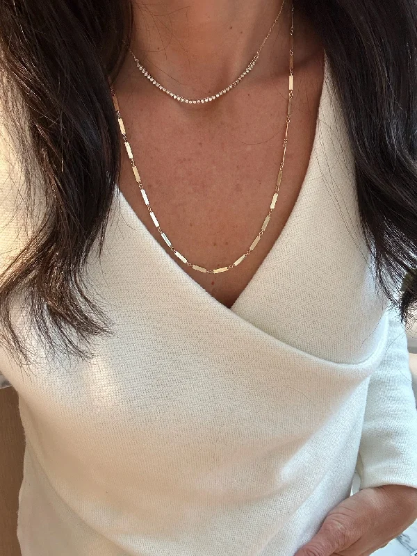 Shop Trending Jewelry With Exclusive Savings Rectangular Tile Link Chain