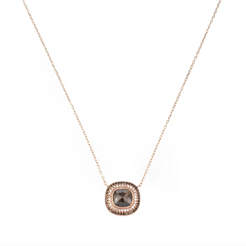 Glamorous Jewelry, Glamorous Deals – Shop Now Rough Cut Black Diamond Necklace