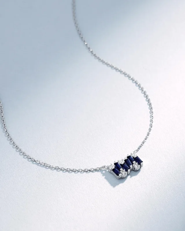 Shop Handcrafted Jewelry At Special Promotional Rates Shimmer Dark Blue Sapphire Mini Bar Pendant Shop Handcrafted Jewelry At Special Promotional Rates Shimmer Dark Blue Sapphire Mini Bar Pendant