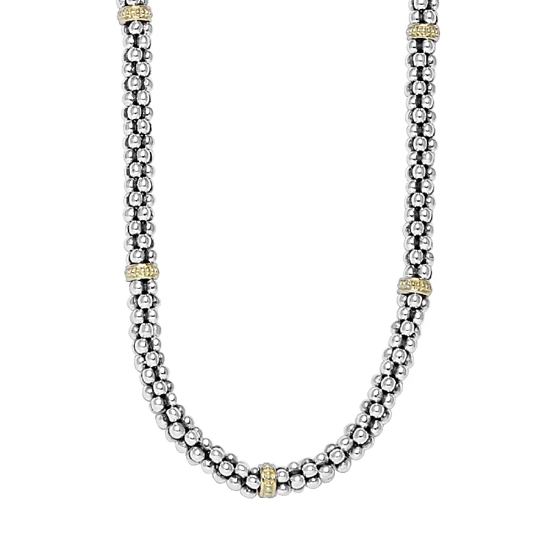 Best Jewelry Sale – Shop Exclusive Designs Now Signature Caviar Two-Tone Caviar Beaded Necklace | 5mm Best Jewelry Sale – Shop Exclusive Designs Now Signature Caviar Two-Tone Caviar Beaded Necklace | 5mm