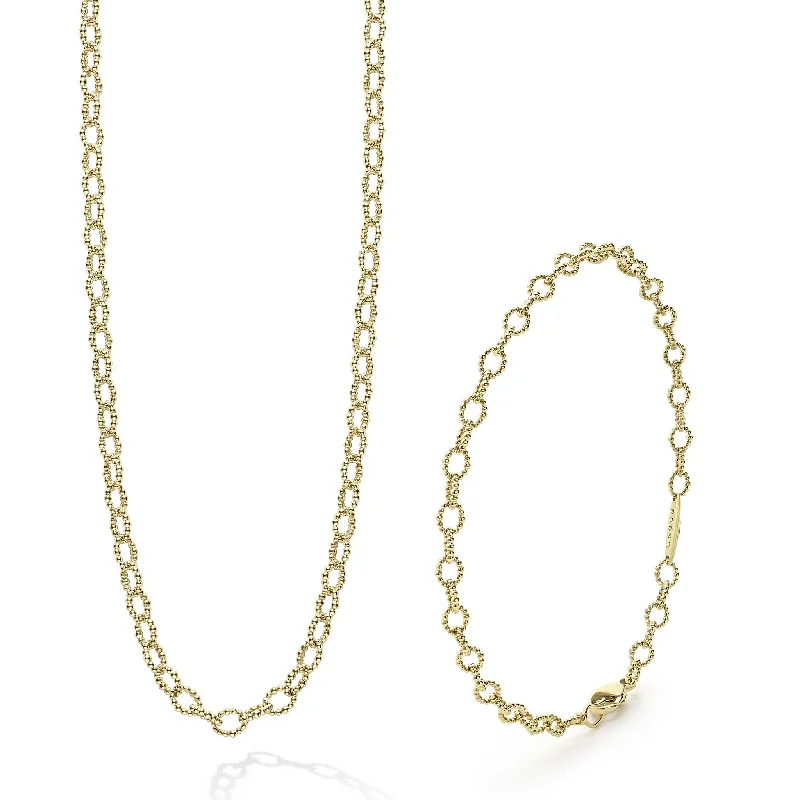 Your Perfect Accessory Now At The Best Price Signature Caviar 18K Gold Petite Link Gift Set Your Perfect Accessory Now At The Best Price Signature Caviar 18K Gold Petite Link Gift Set