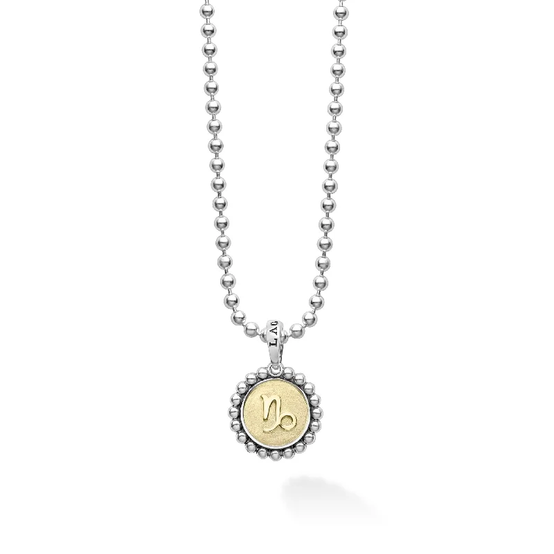 Luxury Jewelry Sale – Sparkle For Less Signature Caviar Capricorn Zodiac Charm Necklace Luxury Jewelry Sale – Sparkle For Less Signature Caviar Capricorn Zodiac Charm Necklace