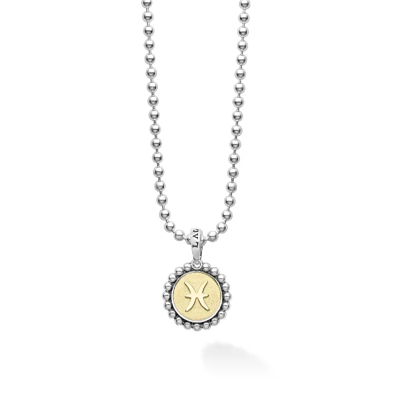 Best-Selling Jewelry Now Available At Special Deals Signature Caviar Pisces Zodiac Charm Necklace Best-Selling Jewelry Now Available At Special Deals Signature Caviar Pisces Zodiac Charm Necklace