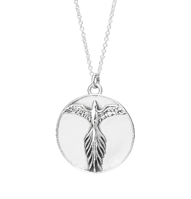 Breathtaking Jewelry At Limited-Time Savings SILVER & PLATED PHOENIX MEDALLION