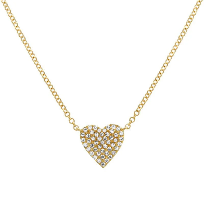 Timeless Elegance Now At Special Discounts Single Pave Heart Necklace