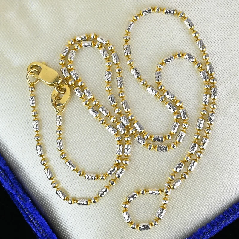Bestselling Jewelry Now On Sale – Elevate Your Look Solid Two Tone 14K Gold Dot Dash Chain Necklace Bestselling Jewelry Now On Sale – Elevate Your Look Solid Two Tone 14K Gold Dot Dash Chain Necklace