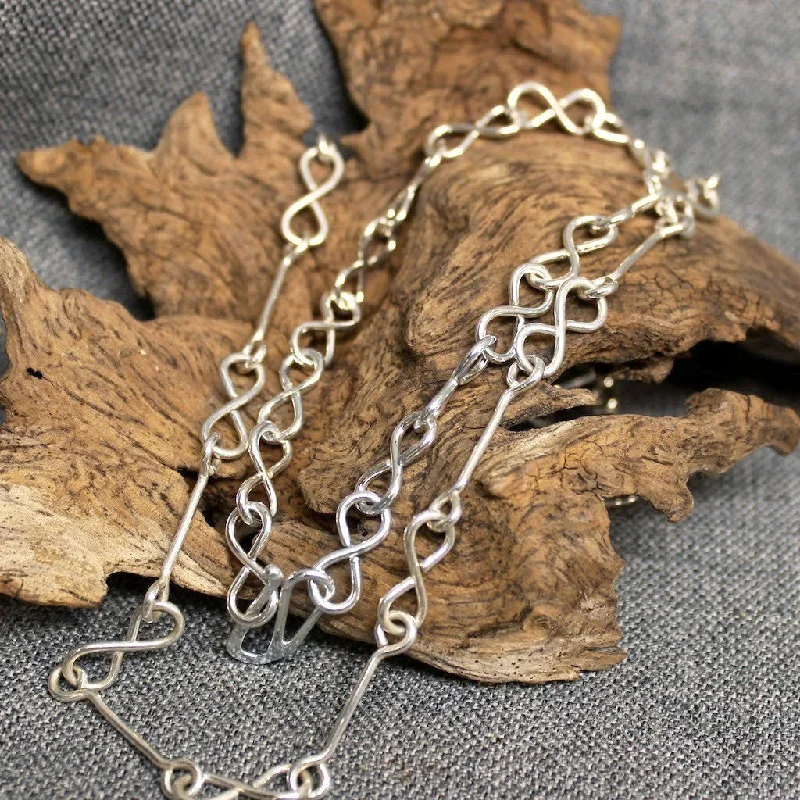 Limited-Stock Jewelry Sale – Once It's Gone, It's Gone Sterling Silver Infinity Chain Limited-Stock Jewelry Sale – Once It's Gone, It's Gone Sterling Silver Infinity Chain