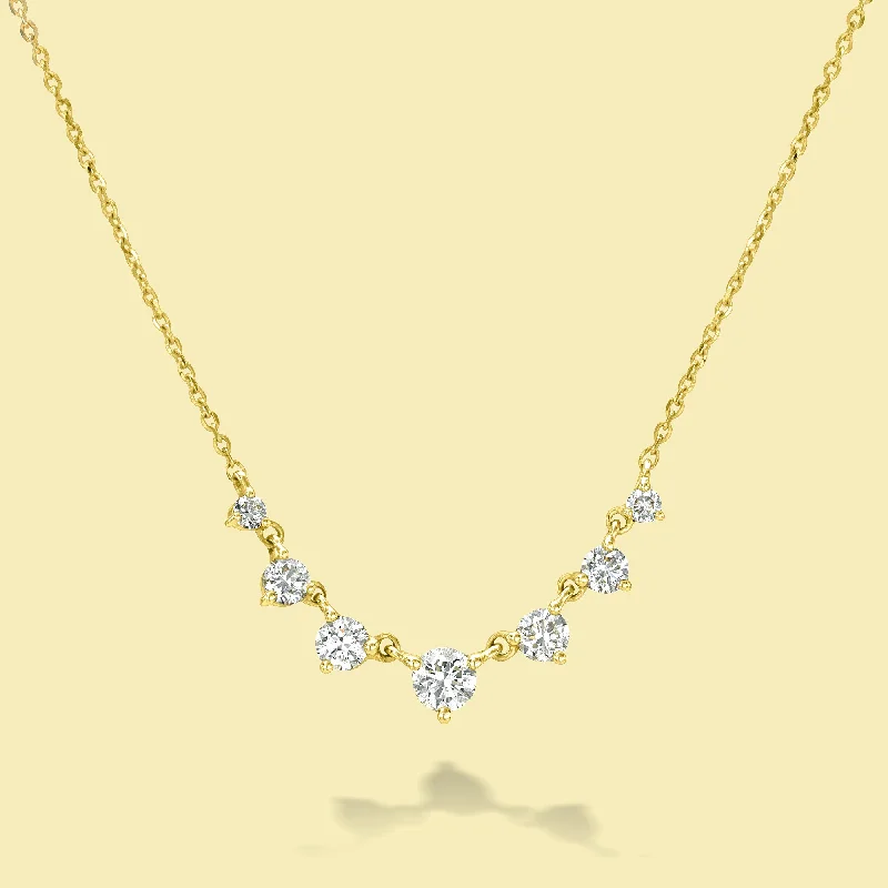 The Naomi, Graduated 7-Stone Diamond Necklace