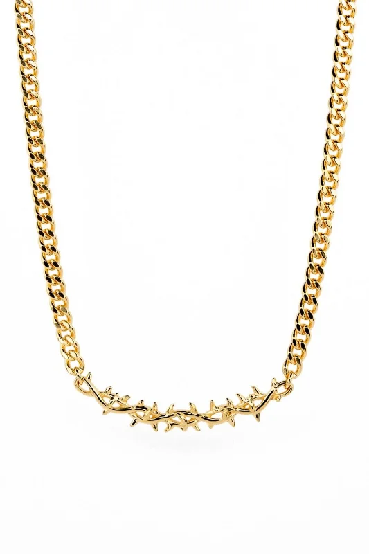 Limited Stock On Premium Jewelry At Low Prices Thorned Necklace I Gold