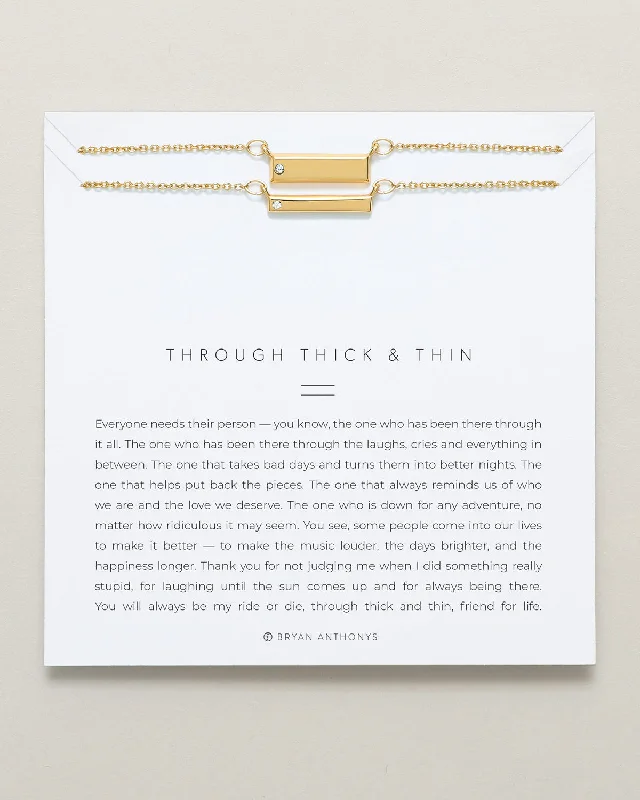 Buy More, Save More On Stunning Jewelry Designs Through Thick & Thin Necklace Set