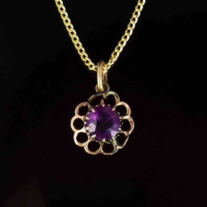 Luxury Jewelry Clearance – Shop Premium Styles Now Vintage 14K Gold Amethyst Floral Charm Pendant Necklace Luxury Jewelry Clearance – Shop Premium Styles Now Vintage 14K Gold Amethyst Floral Charm Pendant Necklace