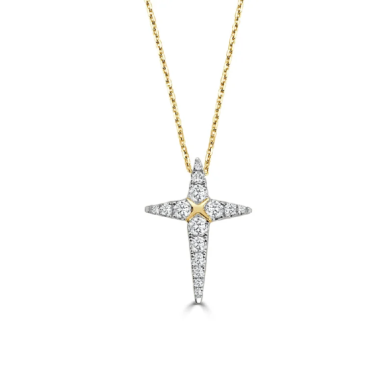 Limited-Time Offer On Elegant Jewelry Pieces 14k Diamond Cross Pendant Necklace