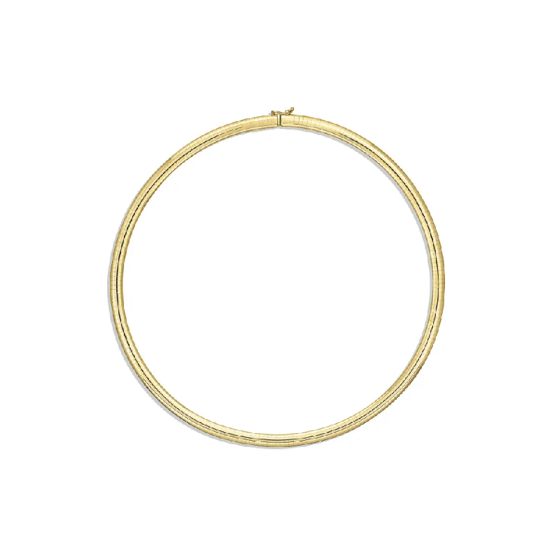 Handcrafted Beauty At Affordable Prices 14k Gold 6mm Omega Necklace