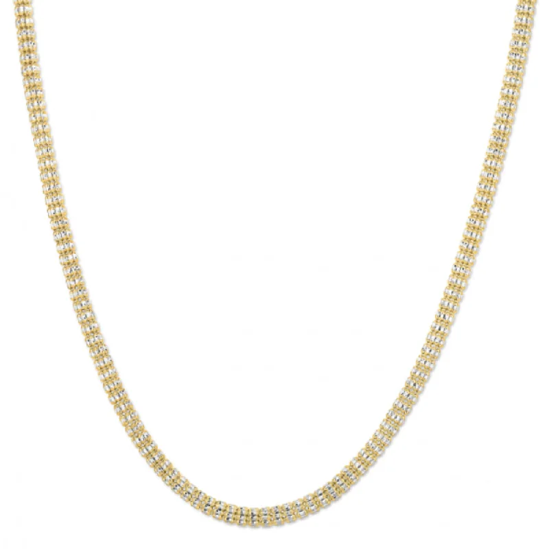 Shop Fine Jewelry With Exclusive Savings 14k Gold Diamond-Cut Fancy Ice Chain 18"