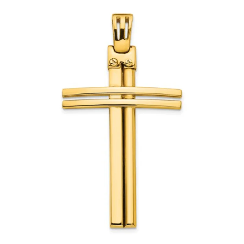 Exclusive Jewelry Offers – Sparkle For Less 14k Yellow Gold Polished Cross Pendant