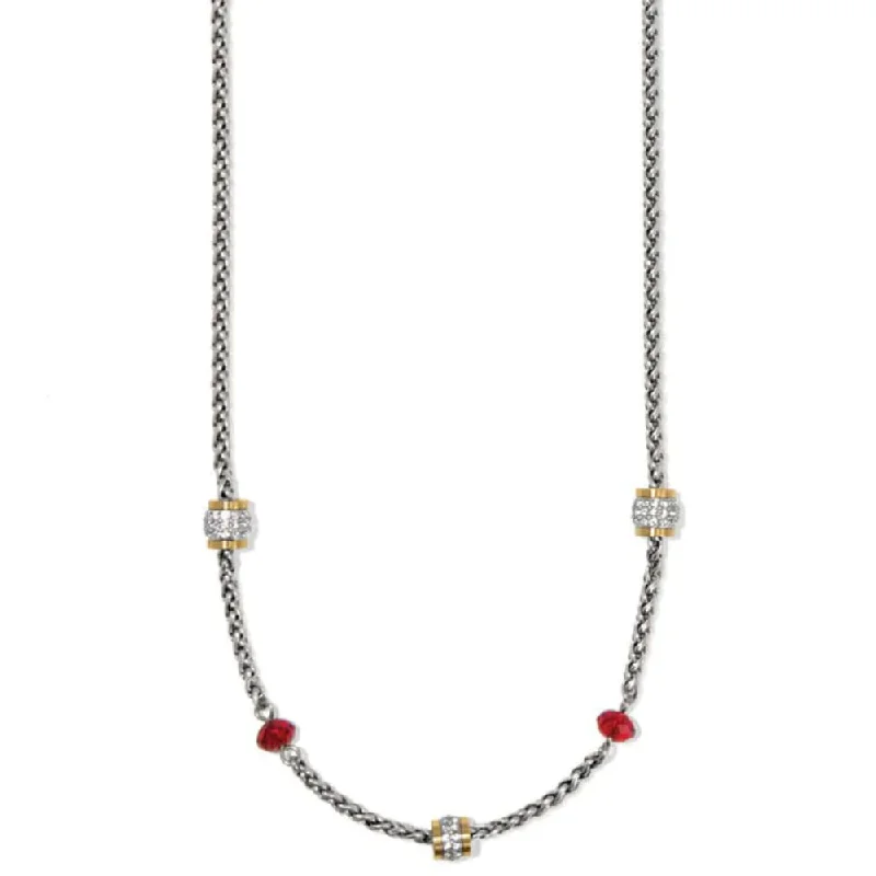 Elevate Your Outfit With Discounted Statement Jewelry Brighton Meridian Red Short Necklace