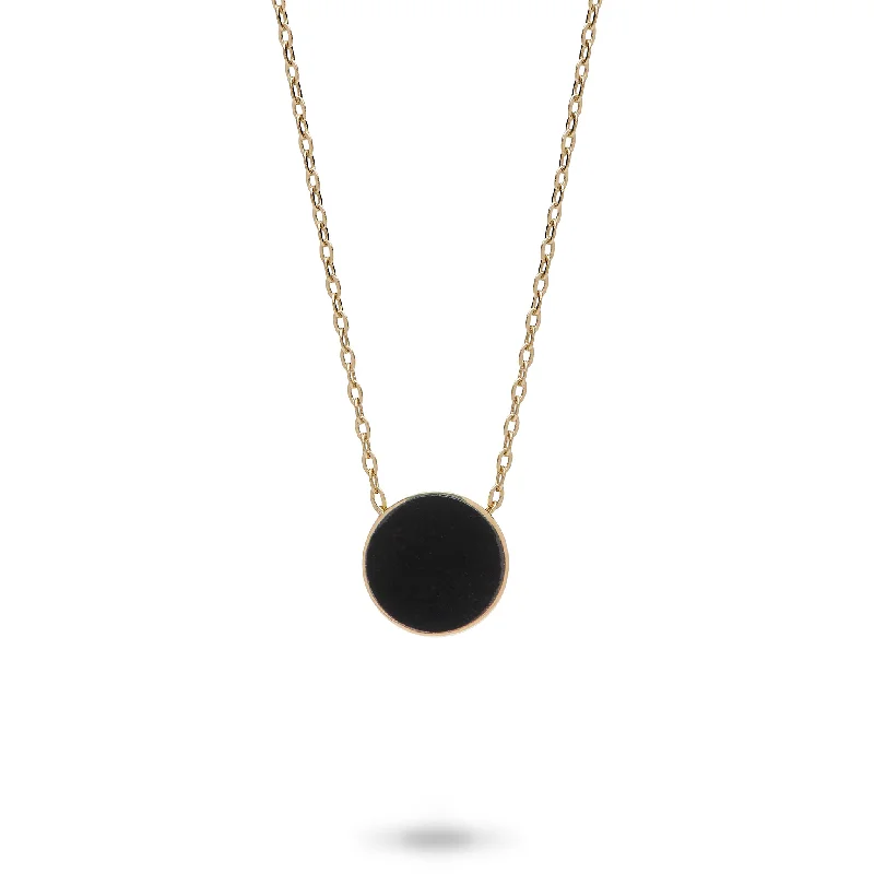 The Biggest Jewelry Sale Of The Year Is Here 16-18" Adjustable Eclipse Flipside Black Coral & Mother of Pearl Necklace in Gold - 9mm The Biggest Jewelry Sale Of The Year Is Here 16-18" Adjustable Eclipse Flipside Black Coral & Mother of Pearl Necklace in Gold - 9mm
