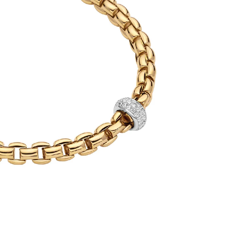 Grab Your Dream Jewelry At The Lowest Prices Fope 18k Eka Diamond Rondel Necklace
