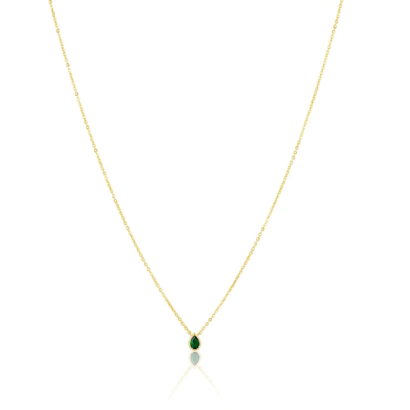 Everyday Jewelry Essentials Now On Sale Ines Raindrop Necklace Emerald