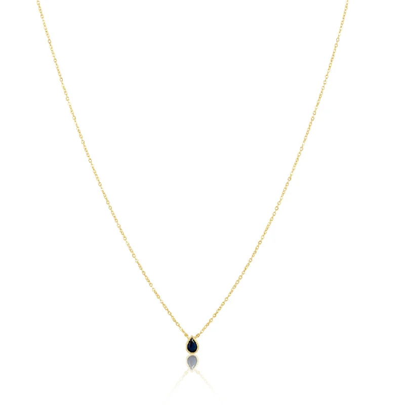 Premium Jewelry, Premium Discounts – Act Fast Ines Raindrop Necklace Sapphire