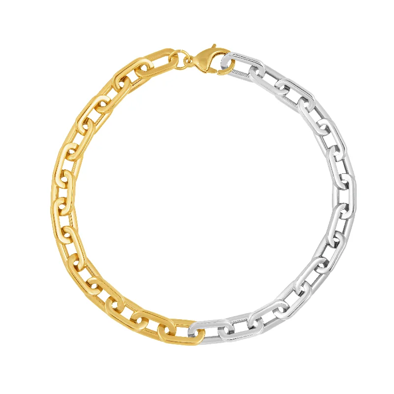 Premium Diamond Jewelry At Once-In-A-Lifetime Discounts Jenna Link Chain Necklace- Two Tone Premium Diamond Jewelry At Once-In-A-Lifetime Discounts Jenna Link Chain Necklace- Two Tone