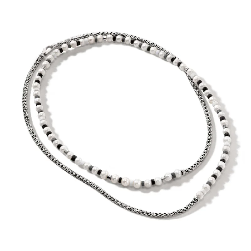 Jewelry Clearance Sale – Final Reductions John Hardy Colorblock Pearl Necklace with Black Onyx Jewelry Clearance Sale – Final Reductions John Hardy Colorblock Pearl Necklace with Black Onyx