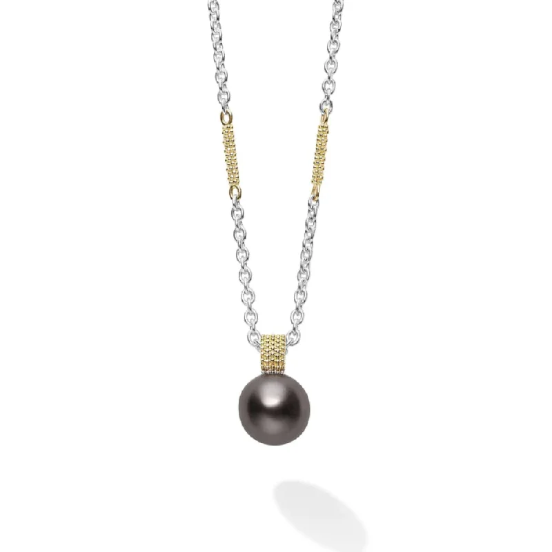 Buy More, Save More – Special Jewelry Discounts Lagos Luna Tahitian Black Pearl Pendant Necklace Buy More, Save More – Special Jewelry Discounts Lagos Luna Tahitian Black Pearl Pendant Necklace