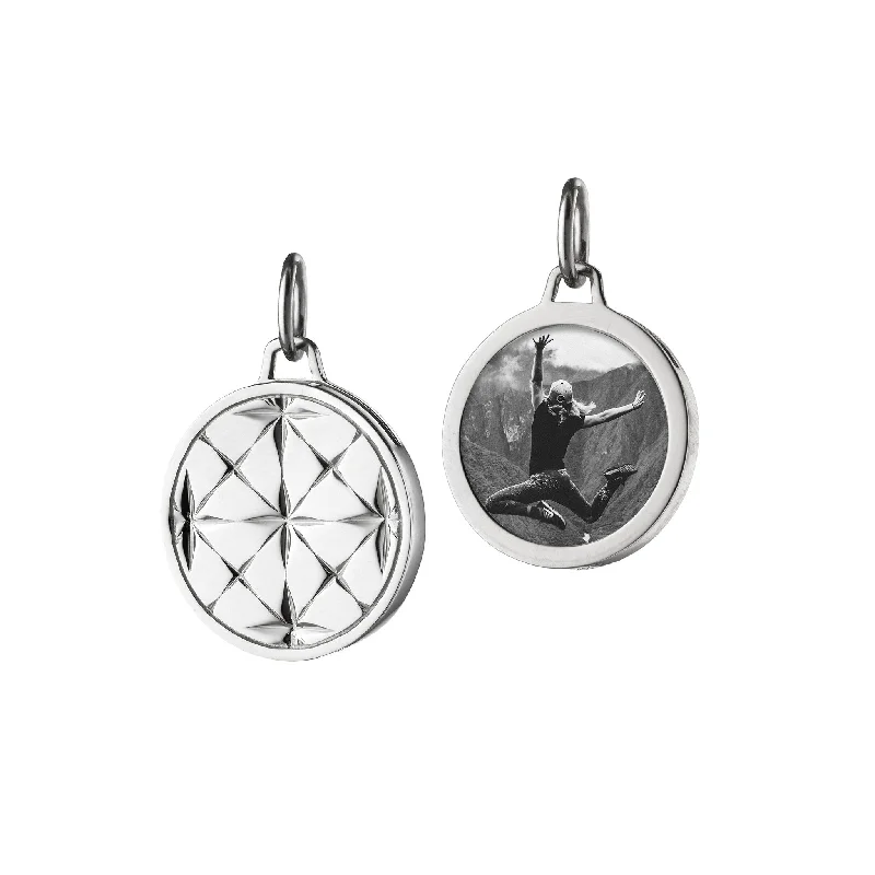 Timeless Beauty, Unbeatable Deals – Jewelry Sale On Monica Rich Kosann Sterling Silver Small Round Mosaic Half Locket