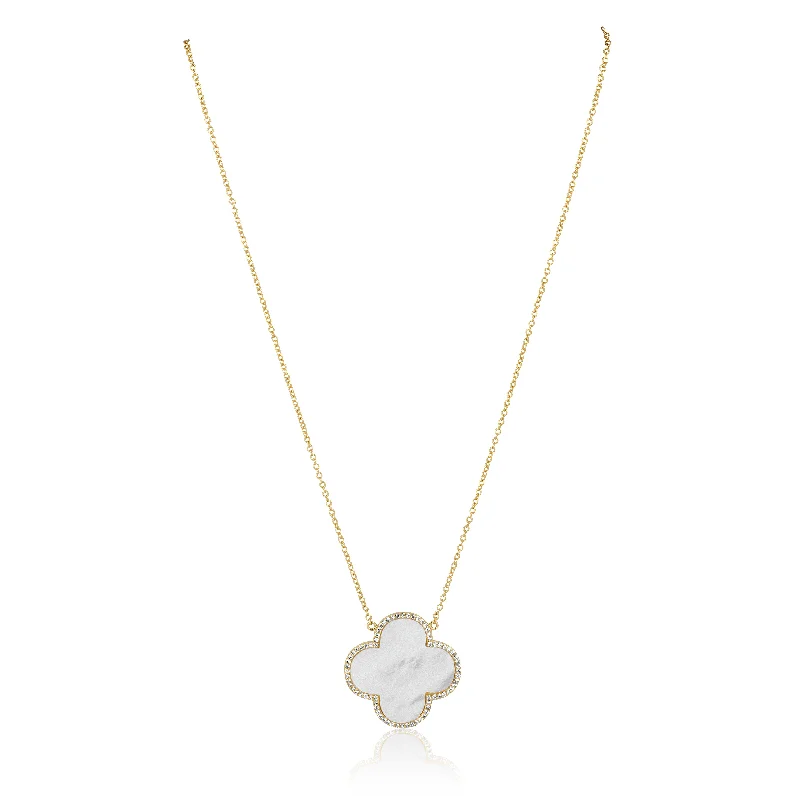 Fine Jewelry, Limited-Time Offers Available Mother of Pearl Clover Necklace