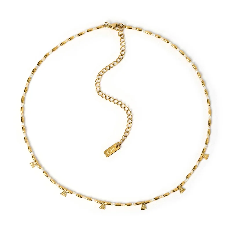 Jewelry Sale Bonanza – Grab Your Sparkle Now Natalia Gold Necklace - Vanilla