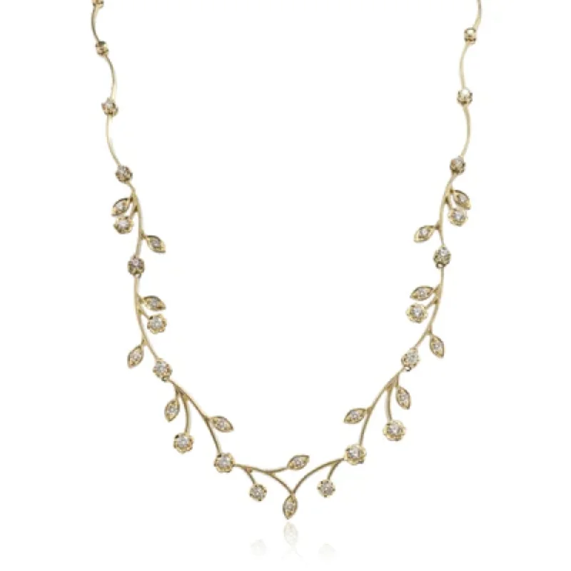 The Perfect Jewelry Piece At The Perfect Discount Simon G. 14k Gold Magnificent Garden Necklace with Diamonds