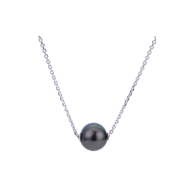 Upgrade Your Jewelry Collection For Less Sterling Silver Tahitian Pearl Solitaire Necklace Upgrade Your Jewelry Collection For Less Sterling Silver Tahitian Pearl Solitaire Necklace