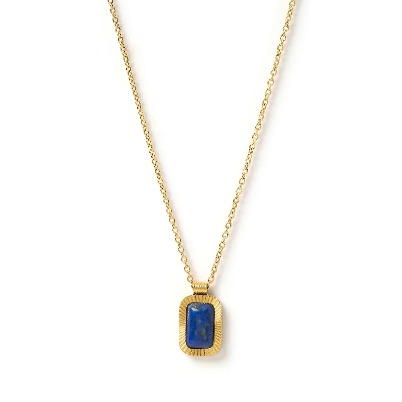 High-End Jewelry, Now More Affordable Than Ever Teo Gold Necklace - Lapis