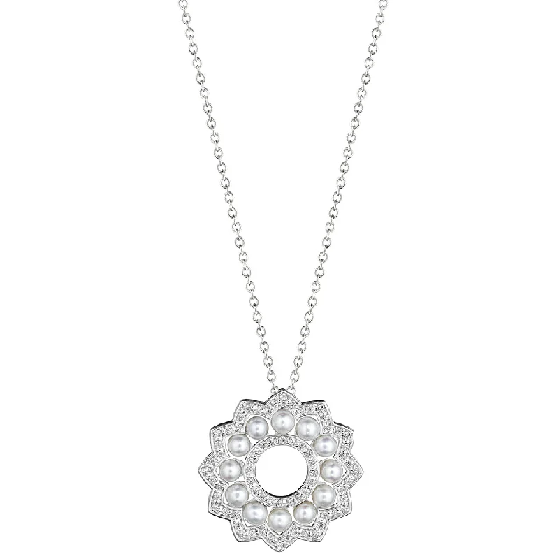 Buy More, Save More On Stunning Jewelry Pieces Verragio 18k Cluster Pearl and Diamond Pendant Buy More, Save More On Stunning Jewelry Pieces Verragio 18k Cluster Pearl and Diamond Pendant