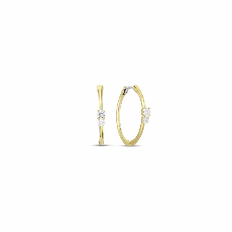 Huge Savings On Timeless Jewelry Collections Polished Hoop Earrings with Diamond Accents Huge Savings On Timeless Jewelry Collections Polished Hoop Earrings with Diamond Accents