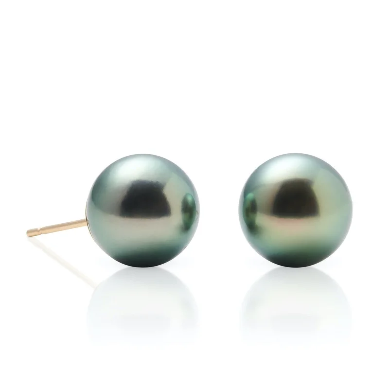 Gorgeous Jewelry, Limited-Time Savings 12mm Gray Tahitian Pearl Earrings