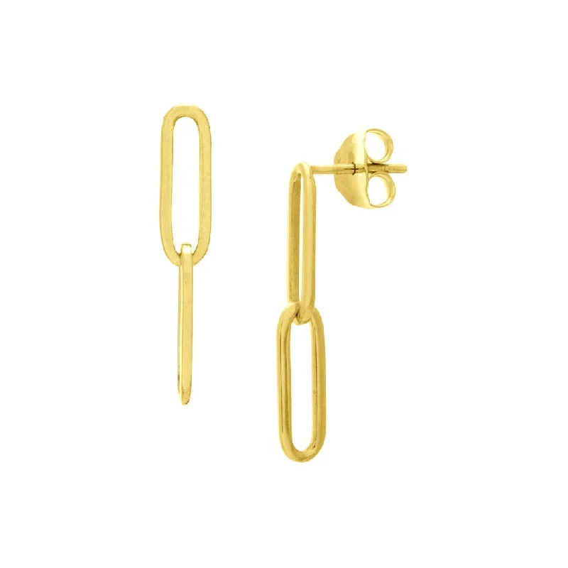 Fashion-Forward Jewelry At Incredible Prices 14K Yellow Gold 5mm Paperclip Dangle Earrings Fashion-Forward Jewelry At Incredible Prices 14K Yellow Gold 5mm Paperclip Dangle Earrings