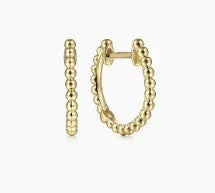 Trendy Minimalist Jewelry For Everyday Wear 14K Yellow Gold Bujukan Huggie Earrings Trendy Minimalist Jewelry For Everyday Wear 14K Yellow Gold Bujukan Huggie Earrings